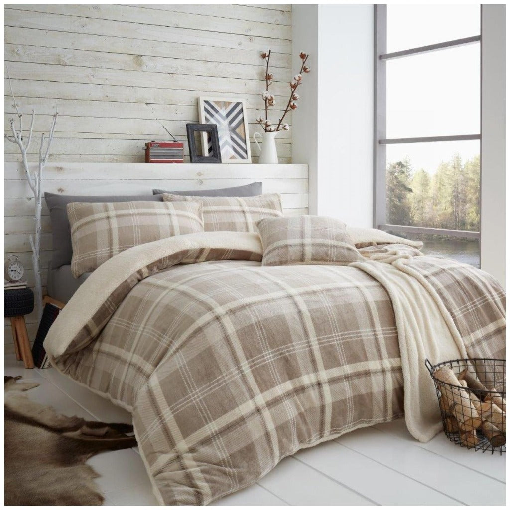 Teddy fleece 2024 single duvet set