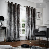 Crushed Velvet Eyelet Curtains - Comfort Valley silk eyelet curtains uk, faux silk eyelet curtains uk, eyelet door curtains uk, eyelet door curtains thermal, Eyelet Curtains UK