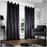 Crushed Velvet Eyelet Curtains - Comfort Valley silk eyelet curtains uk, faux silk eyelet curtains uk, eyelet door curtains uk, eyelet door curtains thermal, Eyelet Curtains UK