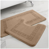 Luxury Soft & Cozy 2PC Diamond Memory Bath Mat Set - Comfort Valley Non slip Bath Mat, Large bath mat, extra large bath rug non slip, bath mats uk large, bath mats uk cotton, bath mats uk