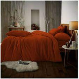 Luxurious Plain Teddy Duvet Cover Set