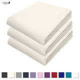 Comfort Valley Easy Care - Poly Cotton Flat Sheet - Bedsheet - 11 Colours - Pack of 3 Sheets - Comfort Valley white sheet, single sheets flat, single flat sheets, Single Flat Sheet White, single flat sheet size uk, Single Flat Sheet Cotton, king size sheets flat, Flat sheets, Cotton Flat Sheet only